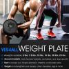 Yes4All 1 Inch Grip Cast Iron Weight Plates for Dumbbells – Standard Weight Plates – 20lb