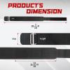Yes4All 100% Leather Premium Weightlifting Belt/Genuine Leather/ 2in1 Dip Belt With Chain/Self-locking Belt, Robust Alloy Steel Buckle 10mm Thick For Heavy Lifting, Squats, Deadlifts, and More(E. Size M (31-36 inches))