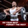 Yes4All 100% Leather Premium Weightlifting Belt/Genuine Leather/ 2in1 Dip Belt With Chain/Self-locking Belt, Robust Alloy Steel Buckle 10mm Thick For Heavy Lifting, Squats, Deadlifts, and More(E. Size M (31-36 inches))