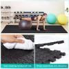 Yes4All 12,16,36 SQ.FT Puzzle Exercise Mat for Home Gym, EVA Interlocking Foam Floor Tiles with Border for Workout Equipment(A’. Interlocking Exercise Mat – Black – 12pcs)