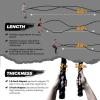 Yes4All 1.5/2 Inch Battle Ropes with Extra Protective Sleeve, Workout Ropes for Cross-Training Home Gym & Fitness Exercises, Strength Training – 30,40,50 Feet Lengths Available(1.5 in – 50 ft)