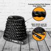 Yes4All 1.5/2 Inch Battle Ropes with Extra Protective Sleeve, Workout Ropes for Cross-Training Home Gym & Fitness Exercises, Strength Training – 30,40,50 Feet Lengths Available(1.5in – 30ft)