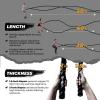 Yes4All 1.5/2 Inch Battle Ropes with Extra Protective Sleeve, Workout Ropes for Cross-Training Home Gym & Fitness Exercises, Strength Training – 30,40,50 Feet Lengths Available(C. 1.5in – 50ft)