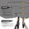Yes4All 1.5/2 Inch Battle Ropes with Extra Protective Sleeve, Workout Ropes for Cross-Training Home Gym & Fitness Exercises, Strength Training – 30,40,50 Feet Lengths Available(1.5in – 30ft)