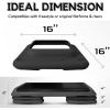 Yes4All 16″x16″ Extra Adjustable Risers for Aerobic Exercise Workout Step Platform (Pair) – Not Included Aerobic Step Platform(A. Black – One Pair)