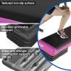Yes4All 18.9″ Aerobic Exercise Step Platform with 2 Risers, Adjustable Height Workout Stepper 3″ 6″ for Home Gym(3. Riser A)