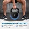 Yes4All 2-20kg Neoprene Coated Cast Iron Kettlebell, Kettle Bell Weight Sets for Home Gym Fitness & Weight Training – Multicolor Kettlebells(H. 20 kg)