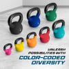 Yes4All 2-20kg Neoprene Coated Cast Iron Kettlebell, Kettle Bell Weight Sets for Home Gym Fitness & Weight Training – Multicolor Kettlebells(H. 20 kg)