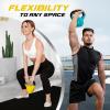 Yes4All 2-32kg Neoprene Coated/Powder Coated Kettlebells Cast Iron, Kettlebell Weight Sets for Home Gym Fitness & Weight Training(4 kg – Yellow)