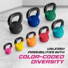 Yes4All 2-32kg Neoprene Coated/Powder Coated Kettlebells Cast Iron, Kettlebell Weight Sets for Home Gym Fitness & Weight Training(A. 2 kg)