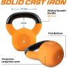 Yes4All 2-32kg Neoprene Coated/Powder Coated Kettlebells Cast Iron, Kettlebell Weight Sets for Home Gym Fitness & Weight Training(C. 6 kg)