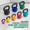Yes4All 2-32kg Neoprene Coated/Powder Coated Kettlebells Cast Iron, Kettlebell Weight Sets for Home Gym Fitness & Weight Training(F. 12 kg)
