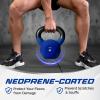 Yes4All 2-32kg Neoprene Coated/Powder Coated Kettlebells Cast Iron, Kettlebell Weight Sets for Home Gym Fitness & Weight Training(G. 16 kg)
