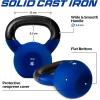 Yes4All 2-32kg Neoprene Coated/Powder Coated Kettlebells Cast Iron, Kettlebell Weight Sets for Home Gym Fitness & Weight Training(G. 16 kg)