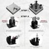 Yes4All 2-IN-1 220lbs Barbell Holder with T-Bar Row Platform 1-Inch Adapter, Barbell Stand Holder with Landmine Base for Rack