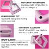 Yes4All 2-in-1 Adjustable Aerobic Step Platform Fitness Exercise Stepper with Rocker Balance Board Legs for Home Workout, Step Exercise & Balance Training(Pastel Pink – One Pair)