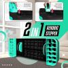 Yes4All 2-in-1 Adjustable Aerobic Step Platform Fitness Exercise Stepper with Rocker Balance Board Legs for Home Workout, Step Exercise & Balance Training(A. Neo Green)