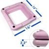 Yes4All 2-in-1 Adjustable Aerobic Step Platform Fitness Exercise Stepper with Rocker Balance Board Legs for Home Workout, Step Exercise & Balance Training(Pastel Pink – One Pair)