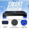 Yes4All 2-in-1 Adjustable Aerobic Step Platform Fitness Exercise Stepper with Rocker Balance Board Legs for Home Workout, Step Exercise & Balance Training(B. Dark Blue)
