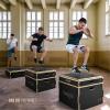 Yes4All 3 In 1 Wooden Plyo Box, Plyometric Box Platform For Jump Training, Jump Boxes For Home Gym Exercise And Outdoor Workout(A. Black)