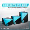 Yes4All 3 in 1 Foam Plyometric Jump Box for Training & Conditioning – Plyo Jump Box for Fitness Workout Exercise(C. 30″ x 24″ x 20″ – 64 lbs)