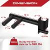 Yes4All 350 LBS Capacity – Dip Bars for 2×2 with 1″ SIDE Hole Power Cage – Squat Rack Attachments for Dips, Pull Up, Push-up