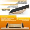 Yes4All 350LBS Professional Wooden Balance Board for Leg Workout, Anti-Slip Rocker Board, Wobble Board for Standing Desk(A. Black)