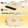 Yes4All 350LBS Professional Wooden Balance Board for Leg Workout, Anti-Slip Rocker Board, Wobble Board for Standing Desk(A0. Adjustable Height)