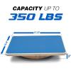 Yes4All 350LBS Professional Wooden Balance Board for Leg Workout, Anti-Slip Rocker Board, Wobble Board for Standing Desk(B. Blue)