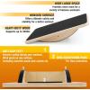 Yes4All 350LBS Professional Wooden Balance Board for Leg Workout, Anti-Slip Rocker Board, Wobble Board for Standing Desk(Black)
