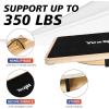 Yes4All 350LBS Professional Wooden Balance Board for Leg Workout, Anti-Slip Rocker Board, Wobble Board for Standing Desk(D. 360 Degree Rotation – beige)