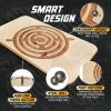 Yes4All 350LBS Professional Wooden Balance Board for Leg Workout, Anti-Slip Rocker Board, Wobble Board for Standing Desk(D. Maze Game)