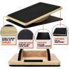 Yes4All 350LBS Professional Wooden Balance Board for Leg Workout, Anti-Slip Rocker Board, Wobble Board for Standing Desk(Smartphone Board)