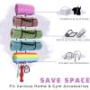 Yes4All 3-Tier and 5-Tier Steel Yoga Mat Rack Organizer Wall Mount with 3 Hooks, Foam Roller Holder Wall Mount Rack For Yoga Mat Storage, Hanging Yoga Strap and Resistance Bands