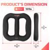 Yes4All 3-in-1 Multifunctional Neoprene Dumbbell/Multi-Usage Dumbbell with Solid Core, Ergonomic Curve,Black