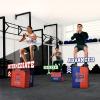 Yes4All 3-in-1 Soft-Padded Plyo Box With Wooden Core, Non-Slip Multi-Use Cushioned Plyometric Jump Box with Vinyl Cover for Jumping, Conditioning, Strength Training(B. Basketball Version- Black)