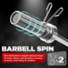 Yes4All 480LB Standard Straight Barbell 60″ & EZ Curl Bar 47″, Weight Bar 1″ Diameter – Star Lock Collars & Rubber Ring for Deadlifts, Squats(F. Olympic Curl Bar 2″ – 300lbs)