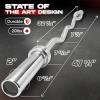 Yes4All 480LB Standard Straight Barbell 60″ & EZ Curl Bar 47″, Weight Bar 1″ Diameter – Star Lock Collars & Rubber Ring for Deadlifts, Squats(F. Olympic Curl Bar 2″ – 300lbs)
