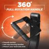 Yes4All 550LBS Multi-Grip Rowing Landmine Handle, T Bar LAT, Viking Press fits 1 & 2″ Bar Sturdy Design, Easy to Install(C. Revolving Grappler Handle Landmine Attachment)