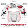 Yes4All 7x7ft Baseball Net with Batting Tee, Durable Softball Nets for Hitting and Pitching Practice, Backstop Net for Backyard Training