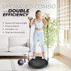 Yes4All 880LBS Half Ball Balance Trainer, Pilates Balance & Stability Ball for Exercises, Home Gym, Floor & Full Body Workouts(B. Upgrade Combo – Full Black)