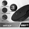 Yes4All 880LBS Half Ball Balance Trainer, Pilates Balance & Stability Ball for Exercises, Home Gym, Floor & Full Body Workouts(B. Upgrade Combo – Full Black)