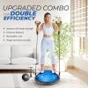 Yes4All 880LBS Half Ball Balance Trainer, Pilates Balance & Stability Ball for Exercises, Home Gym, Floor & Full Body Workouts(C. Upgrade Combo – Black/Blue)