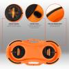 Yes4All 880LBS Half Ball Balance Trainer, Pilates Balance & Stability Ball for Exercises, Home Gym, Floor & Full Body Workouts(D. Half Peanut Pro Version – Black/Orange)