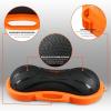 Yes4All 880LBS Half Ball Balance Trainer, Pilates Balance & Stability Ball for Exercises, Home Gym, Floor & Full Body Workouts(D. Half Peanut Pro Version – Black/Orange)