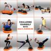Yes4All 880LBS Half Ball Balance Trainer, Pilates Balance & Stability Ball for Exercises, Home Gym, Floor & Full Body Workouts(D. Half Peanut Pro Version – Black/Orange)