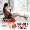 Yes4All Ab Crunch Machine – Lockable Ergonomic Foam Handle With Resistance Bands, Maximum Capacity 330 Lbs, Sit Up Exercise Equipment, Total Body Workout Machine Red, Black