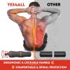 Yes4All Ab Crunch Machine – Lockable Ergonomic Foam Handle With Resistance Bands, Maximum Capacity 330 Lbs, Sit Up Exercise Equipment, Total Body Workout Machine Red, Black