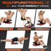 Yes4All Ab Crunch Machine For Total Body & Core Abdominal, Situp Lockable With Ergonomic Foam Handle & 2 Resistance Bands(Red & Black)