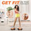 Yes4All Ab Twister Board, 15 inch XXL, Waist Twisting Disc,Twisting Stepper for Aerobic Exercise, Full Body Toning Workout, Noise-Free, 2pcs in a Box(Black/Orange)